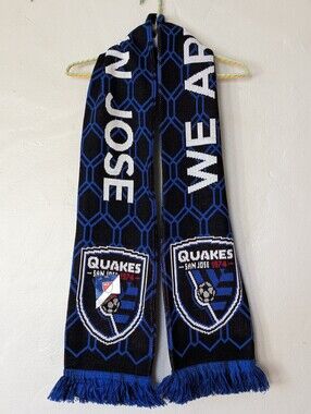 New San Jose Earthquakes MLS Soccer Scarf 70"